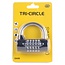 Tri-Circle 5-cijferig hangslot - robuust en compact - chroom - 65 mm