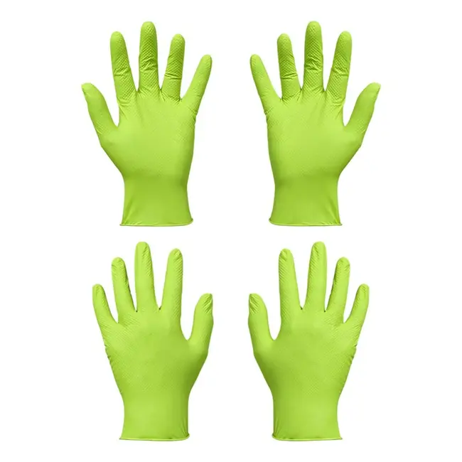 Gripp-It Nitril handschoenen - groen - chemisch bestendig - touchscreenvriendelijk - 50 stuks