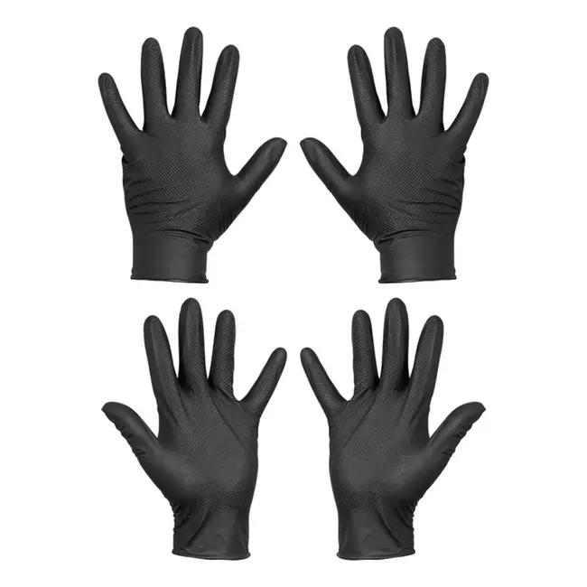 Gripp-It Nitril handschoenen XL - Zwart - Touchscreen vriendelijk - Chemische bescherming - Dispenserdoos 50 stuks