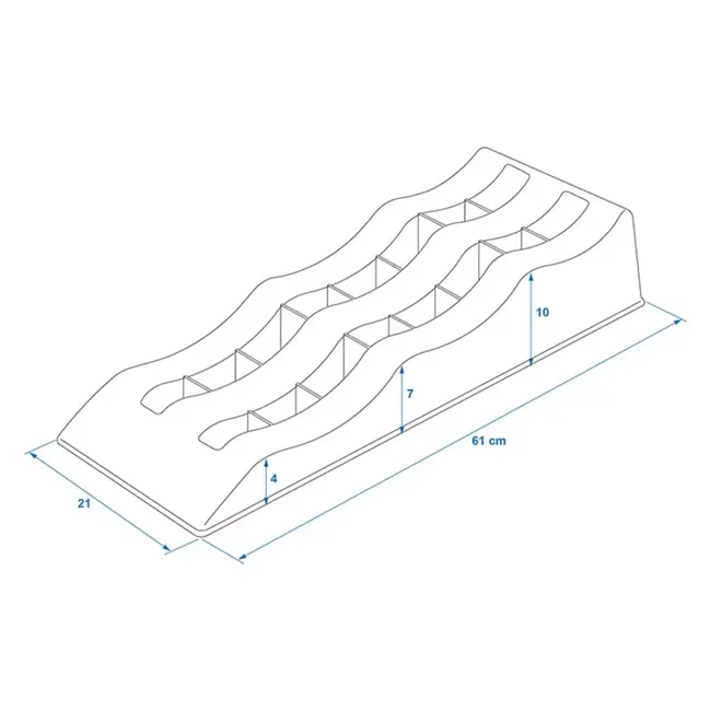 ProPlus Set van 2 zwarte oprijblokken - Duurzaam en stevig ontwerp
