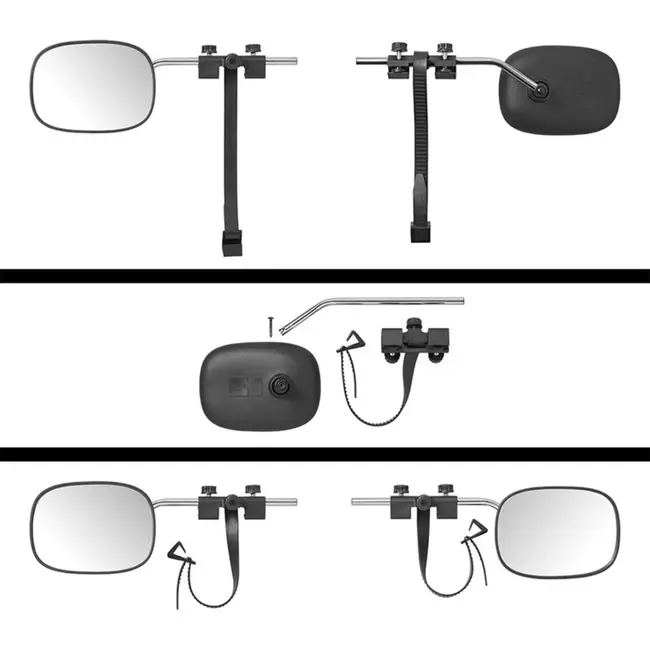 ProPlus Caravanspiegel Convex Glas - Universeel - 41 x 14 x 19 cm - Breder Zichtveld en Veilig Rijden
