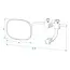 ProPlus Caravanspiegel Convex Glas - Universeel - 41 x 14 x 19 cm - Breder Zichtveld en Veilig Rijden