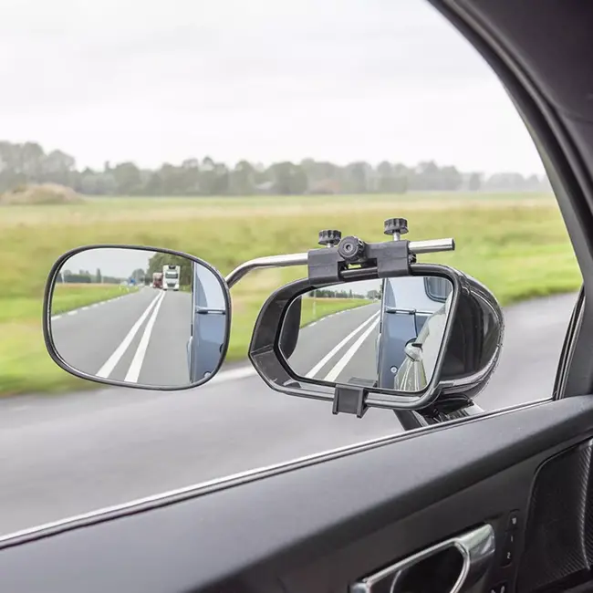 ProPlus Caravanspiegel Convex Glas - Universeel - 41 x 14 x 19 cm - Breder Zichtveld en Veilig Rijden