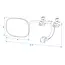 ProPlus Caravanspiegel Vlak Glas - Universeel - 34 x 14 x 19 cm - Verstelbare Beugels