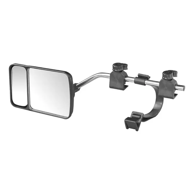 ProPlus Caravanspiegel met Dodehoekspiegel - 44 x 11 x 16 cm - Vlak Glas - Universeel en Verstelbaar