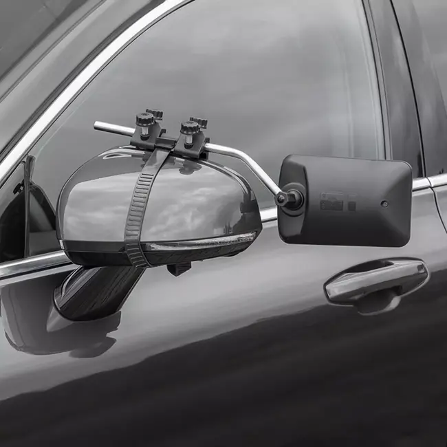 ProPlus Caravanspiegel met Dodehoekspiegel - 44 x 11 x 16 cm - Vlak Glas - Universeel en Verstelbaar