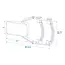 ProPlus Caravanspiegel Compact - 33 x 9 x 15 cm - Universeel - Vlak Glas en Lichtgewicht