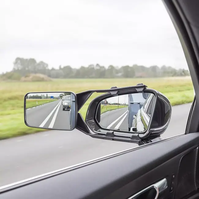 ProPlus Caravanspiegel Basic - 35,5 x 11 x 16 cm - Universeel - Vlak Glas en Verstelbare Beugels