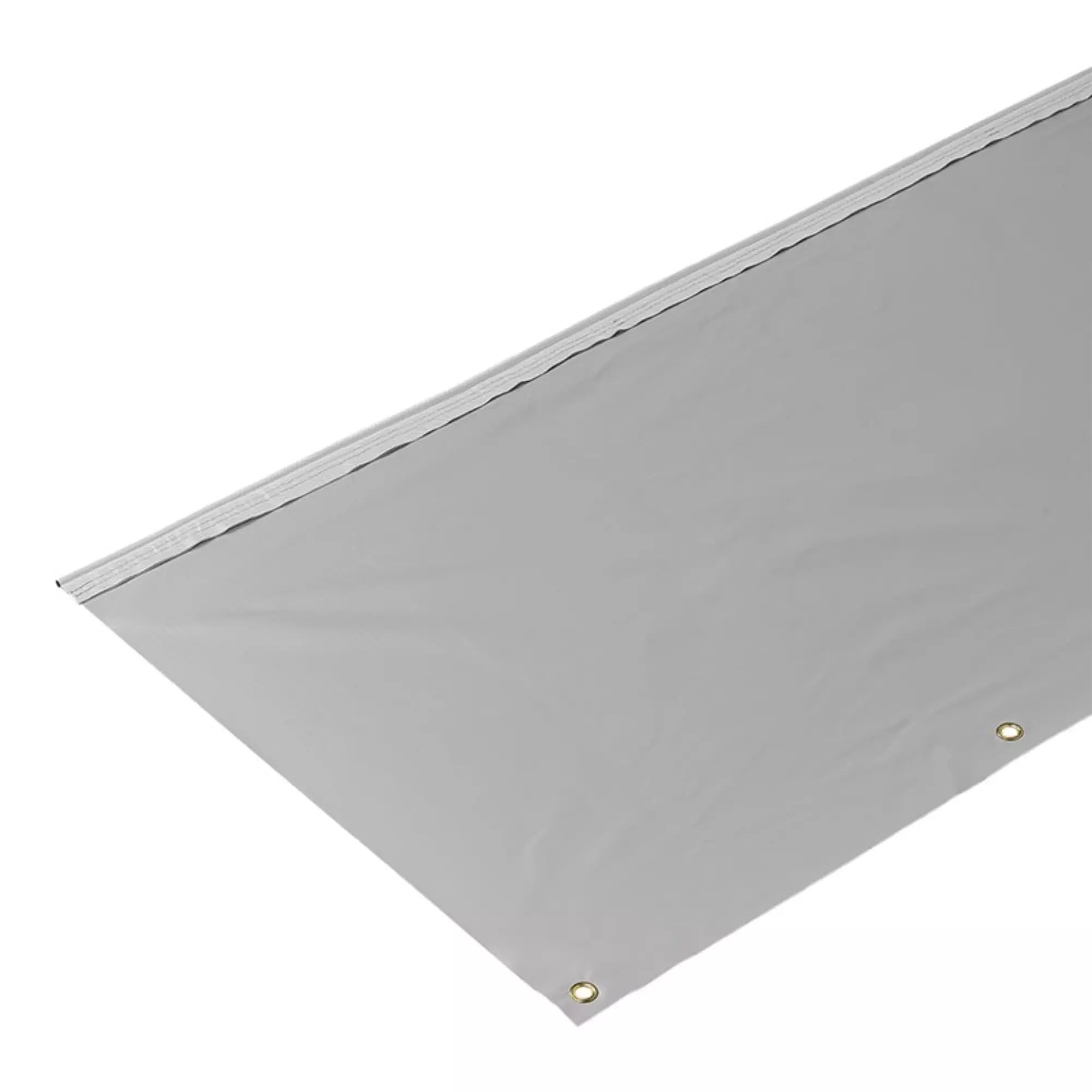 Eurotrail Tenda Paraspifferi Per Camper E Roulotte: Striscia Antispiffero 650x60 Cm, Adatta A Guide Standard 7 Mm, Grigio Chiaro