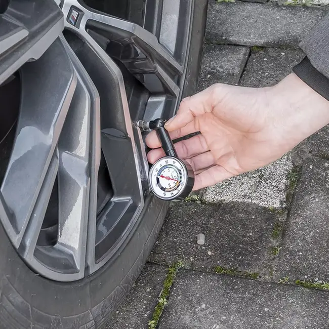 ProPlus Bandenspanningsmeter 3,8 Bar - Compact en Nauwkeurig - Voor Auto's en Fietsen