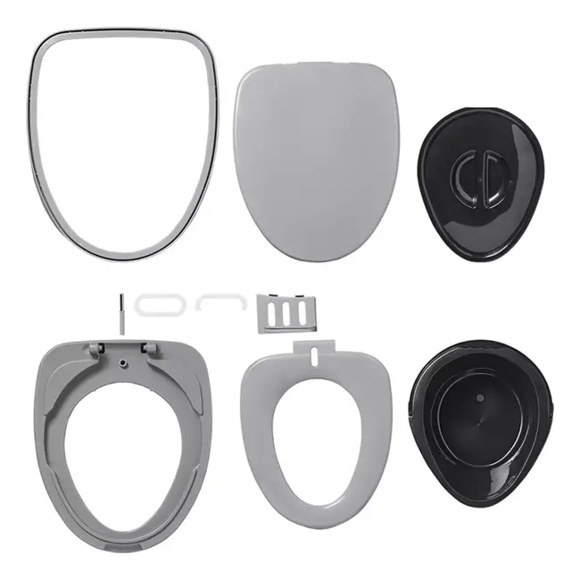 ProPlus Demontabel Campingtoilet - 8-delig - Met Wc-rolhouder en Uitneembare Emmer