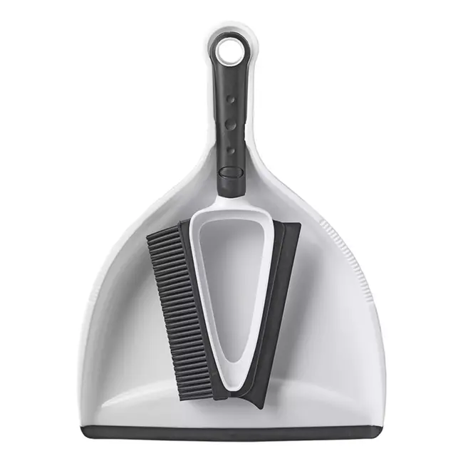 ProPlus Mini Stoffer en Blik - Siliconen Borstel en Rubber Lip - Compact en Handig