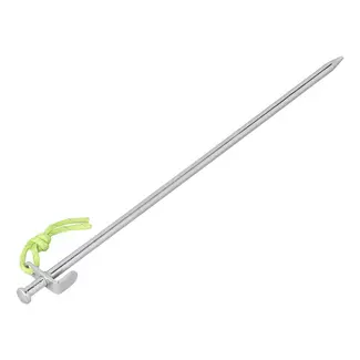 ProPlus Rotspen 40 cm - Heavy Duty - Gegalvaniseerd Staal met L-haak en Fluorescerende Kop ProPlus Rotspen 40 cm - Heavy Duty - Gegalvaniseerd Staal met L-haak en Fluorescerende Kop