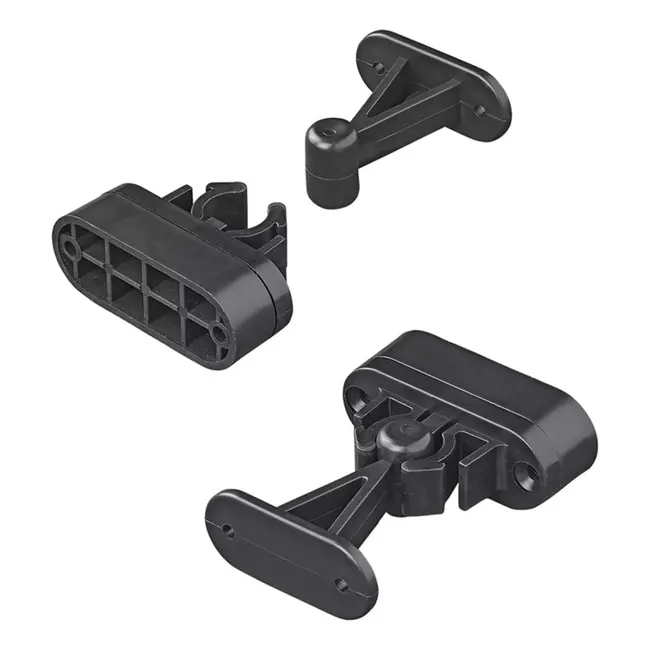 ProPlus Deurvanger met flexibele klem - zwart - 2-delig - windbestendig