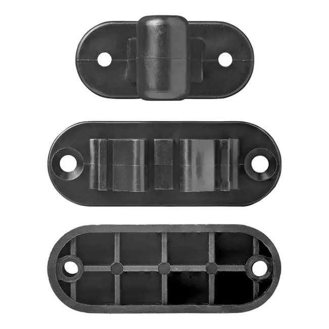 ProPlus Deurvanger met flexibele klem - zwart - 2-delig - windbestendig