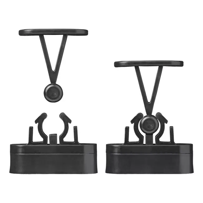 ProPlus Deurvanger met flexibele klem - zwart - 2-delig - windbestendig