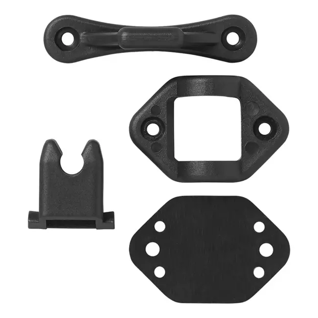 ProPlus Deurvanger scharnierend - zwart - 2-delig - flexibel en eenvoudig te monteren