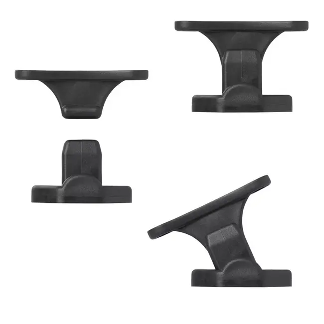 ProPlus Deurvanger scharnierend - zwart - 2-delig - flexibel en eenvoudig te monteren