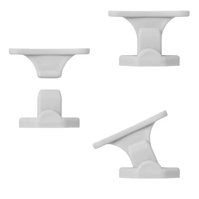 ProPlus Deurvanger scharnierend - grijs - 2-delig - flexibel gebruik - eenvoudige montage