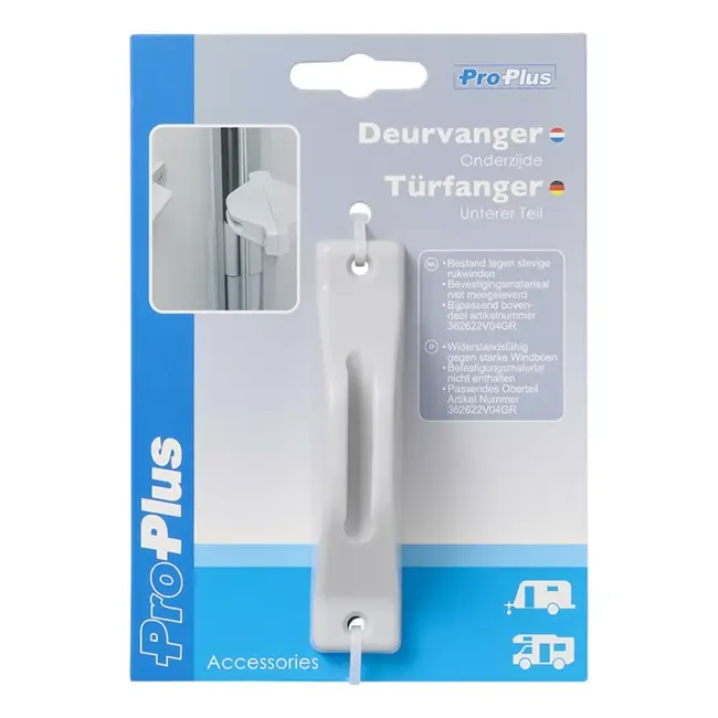 ProPlus Onderzijde deurvanger caravan/camper - grijs - windbestendig