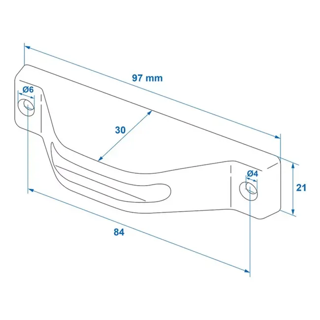 ProPlus Onderzijde deurvanger - zwart - voor caravan en camper - windbestendig - PP materiaal