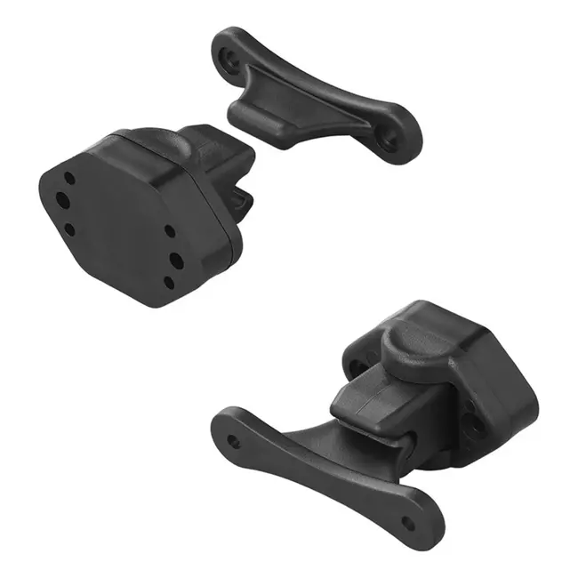 ProPlus Deurvanger zwart - scharnierend en vast - voor caravan/camper