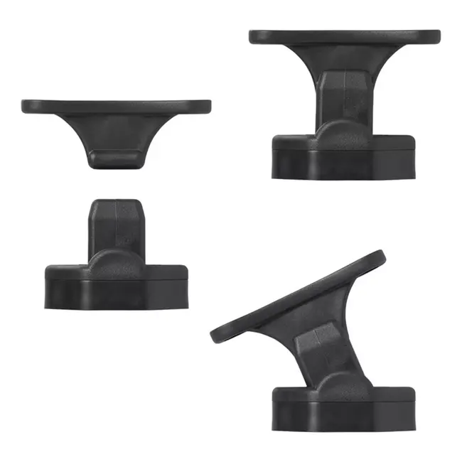 ProPlus Deurvanger zwart - scharnierend en vast - voor caravan/camper