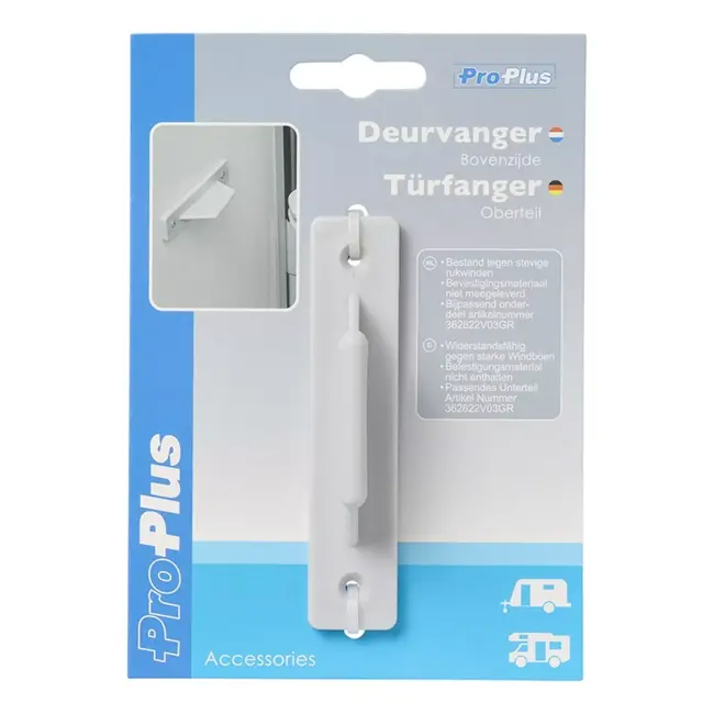 ProPlus Deurvanger voor caravan/camper - Grijs - Weerbestendig - PP materiaal