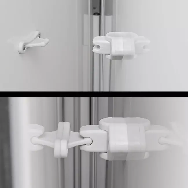 ProPlus Deurvanger caravan/camper - scharnierend - grijs - eenvoudig te monteren