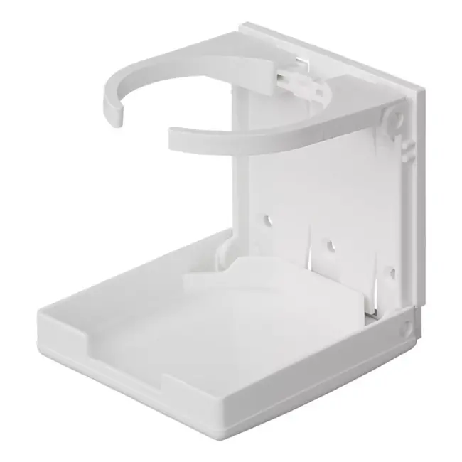 ProPlus Verstelbare en inklapbare bekerhouder - wit - ABS + staal - voor auto of camper