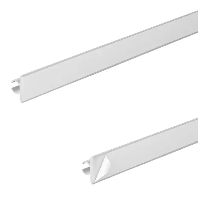 ProPlus Zelfklevende aluminium tentrail set - 90° hoek - 120 cm - 3 stuks