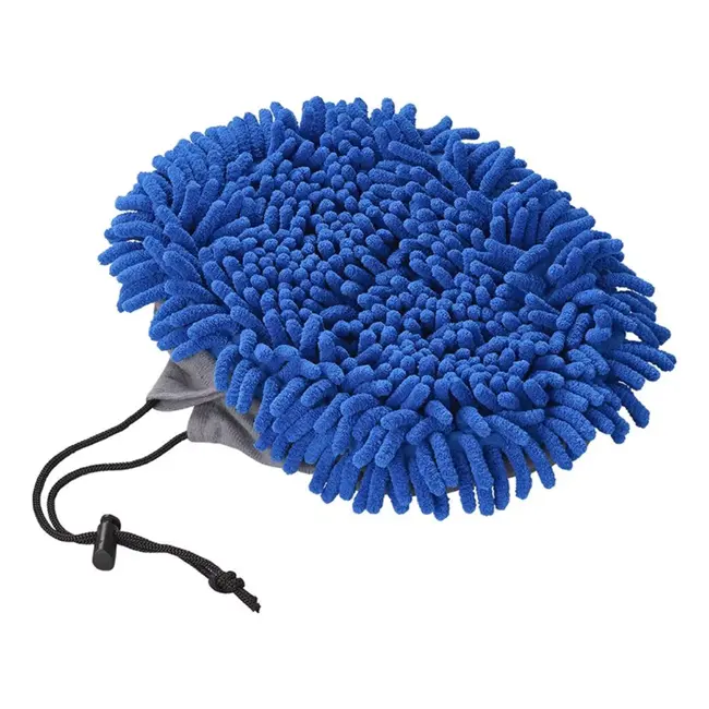 ProPlus Chenille microvezel hoes - telescopische wasborstel - blauw