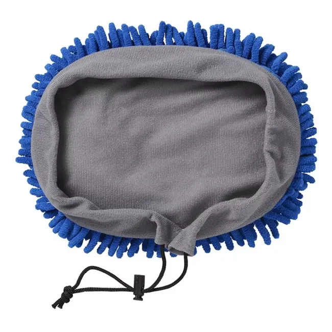 ProPlus Chenille microvezel hoes - telescopische wasborstel - blauw