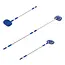 ProPlus Telescopische wasborstel - microvezel chenille - 2,5 m - blauw