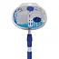 ProPlus Telescopische wasborstel - microvezel chenille - 2,5 m - blauw