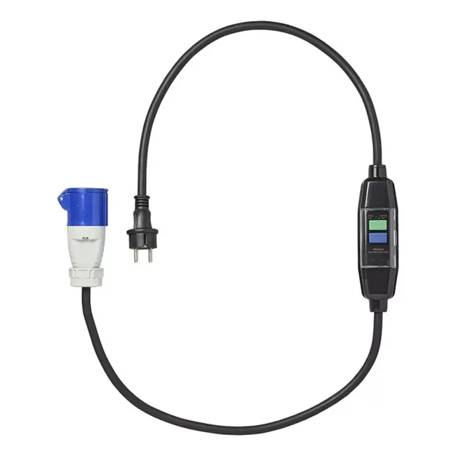 ProPlus Verloopkabel 150 cm - Schuko naar CEE - Aardlekschakelaar - Weerbestendig - 3x 2,5 mm²
