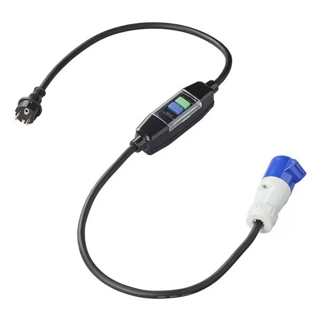 ProPlus Verloopkabel 150 cm - Schuko naar CEE - Aardlekschakelaar - Weerbestendig - 3x 2,5 mm²