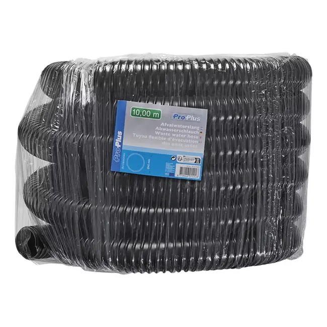 ProPlus Afvalwaterslang - Flexibel & Uittrekbaar - 10 m - 40 mm - Voor Caravans & Campers