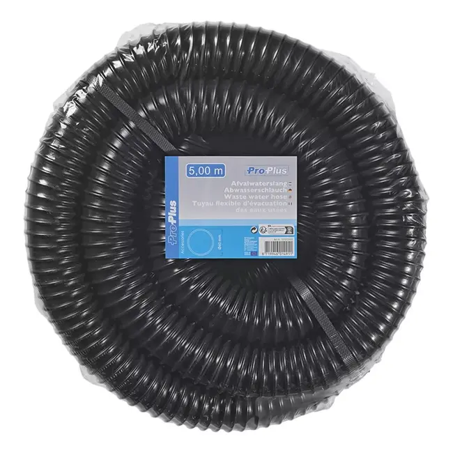 ProPlus Flexibele afvalwaterslang - 5 m - 40 mm - Voor caravans en campers