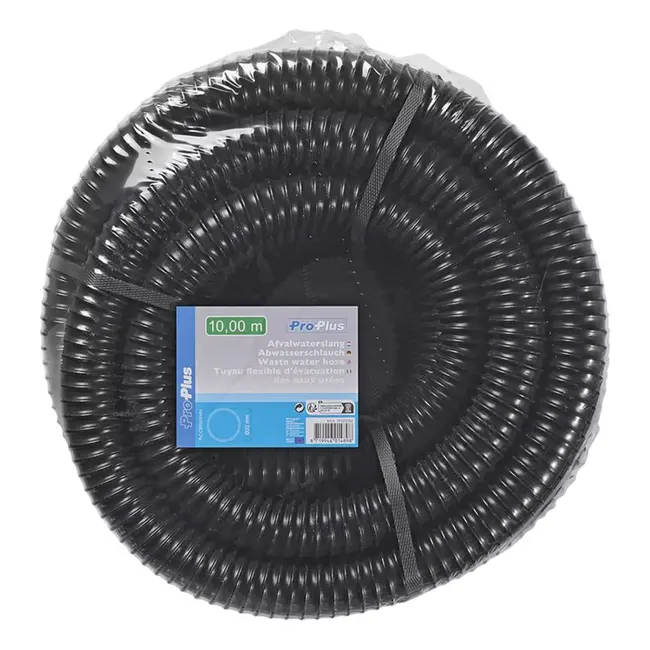 ProPlus Flexibele afvalwaterslang - 10 m - 32 mm - Voor caravans en campers