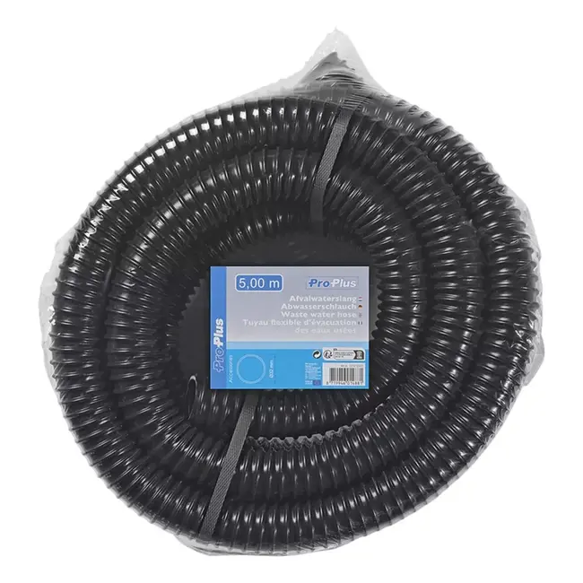 ProPlus Afvalwaterslang - Flexibel - 5 meter - 32 mm - Voor caravans en campers