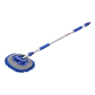 ProPlus Telescopische wasborstel - microvezel chenille - 1,65 m - blauw ProPlus Telescopische wasborstel - microvezel chenille - 1,65 m - blauw