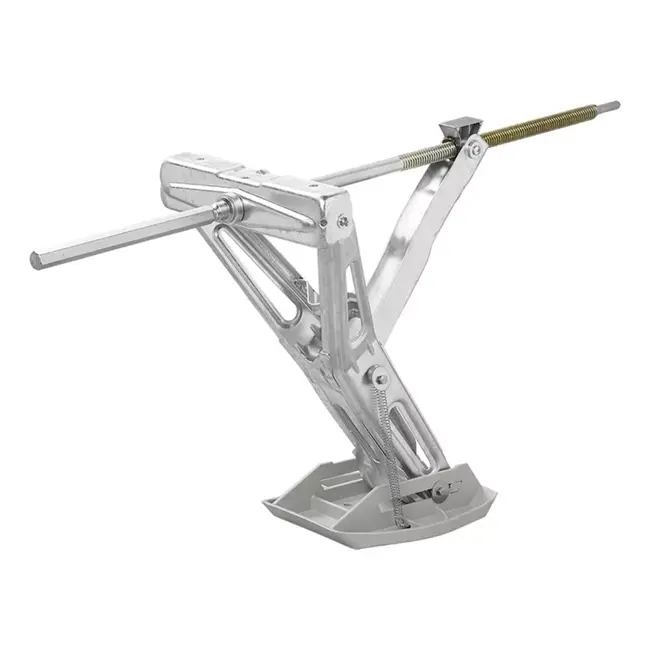 ProPlus Caravanhoeksteun - 1000 kg draagkracht - Verzinkt staal - Inclusief stabilisatievoet - Verlengd uitdraaimechanisme