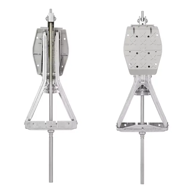 ProPlus Caravanhoeksteun - 1000 kg draagkracht - Verzinkt staal - Inclusief stabilisatievoet - Verlengd uitdraaimechanisme