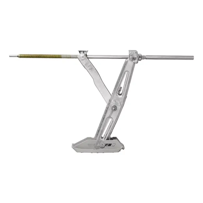 ProPlus Caravanhoeksteun - 1000 kg draagkracht - Verzinkt staal - Inclusief stabilisatievoet - Verlengd uitdraaimechanisme