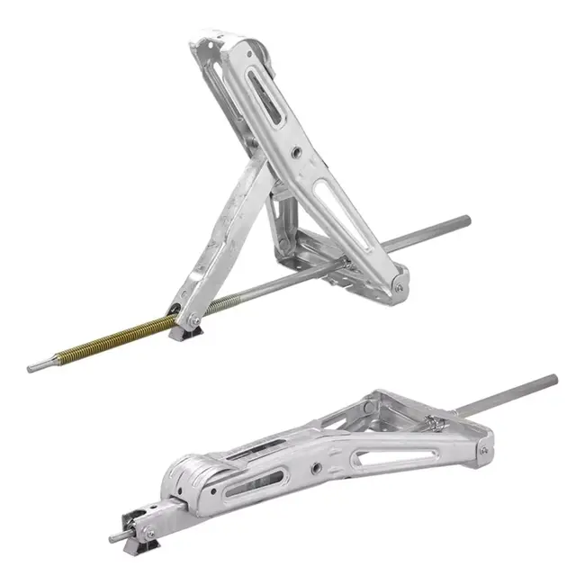 ProPlus Caravanhoeksteun - Verlengd uitdraaimechanisme - 1000 kg draagvermogen - Verzinkt staal - 605x280 mm