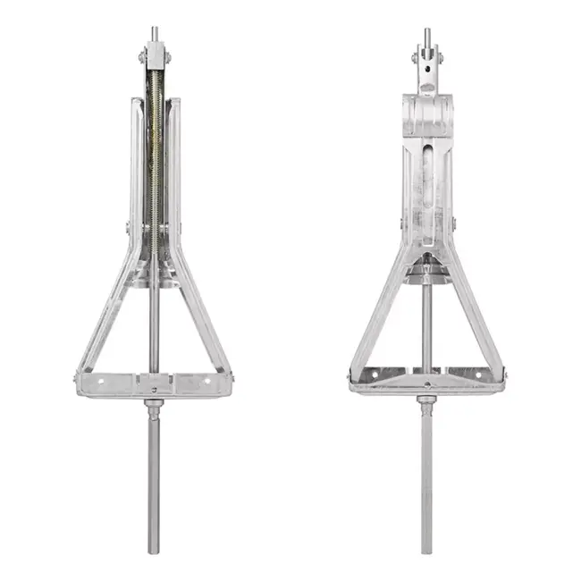 ProPlus Caravanhoeksteun - Verlengd uitdraaimechanisme - 1000 kg draagvermogen - Verzinkt staal - 605x280 mm