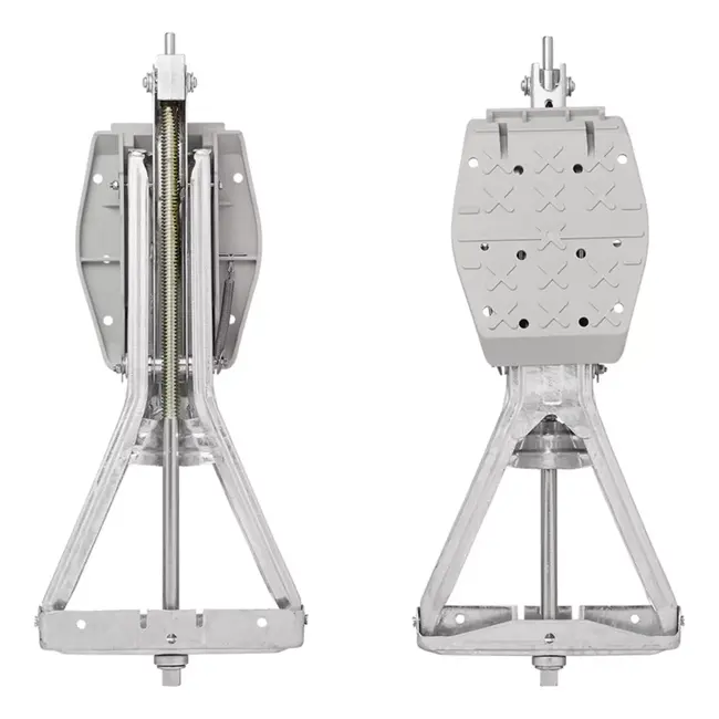 ProPlus Caravanhoeksteun - 1000 kg draagkracht - Verzinkt staal - Inclusief stabilisatievoet - 605x280 mm - Hoogte 470 mm