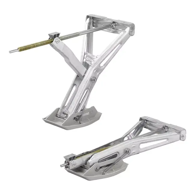 ProPlus Caravanhoeksteun - 1000 kg draagkracht - Verzinkt staal - Inclusief stabilisatievoet - 605x280 mm - Hoogte 470 mm