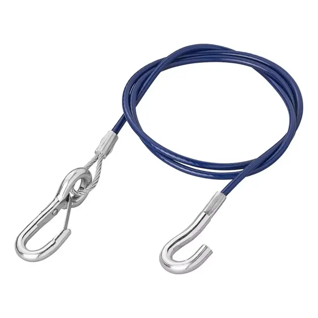 ProPlus Breekkabel 1 m - Staaldraad met haak - Kunststof bescherming